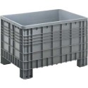 Contenitore in plastica da 520 litri mm.1165x790xh.800 cassone bins per uso industriale e alimentare sovrapponibile mod.0715000F