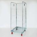 Roll container standard 3 sponde smontabili 715x805x1800h carrello contenitore unificato 4 ruote Kg.500 trasporto merce 30F-18-3