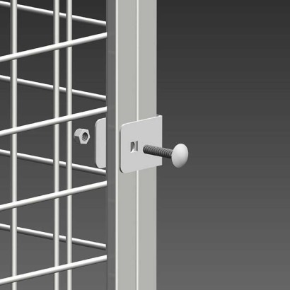 Roll container professionale realizzato con la base in hdpe sanificabile con getto di vapore, liscia, anti-rumore e colorata.