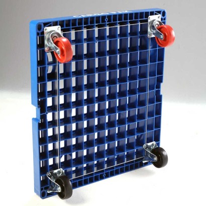 Roll container lavanderie base plastica 4 pareti maglia 50x50 porta-biancherie 2 antelli apribili 72x81x180h Kg.300 0422486112BF