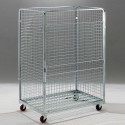 Roll container carrello scaffale 4 pareti 1200x800x1800h un antello ribalta maglia 50x50 per lavanderie supermercati 04A348611AF