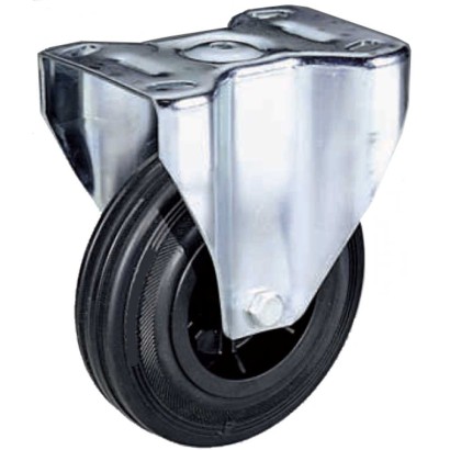 Ruote Girevoli Per Mobili Con Stelo Filettato M8: 5 Pezzi (1 Con Freno, 4 Senza) In Lega E Plastica, Carico 20kg Cad.