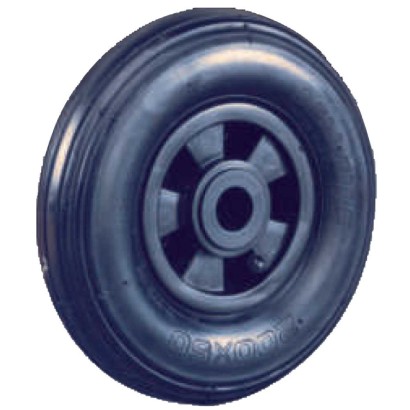Ruota pneumatica disco in plastica mm.200x50 ricambio carrelli manuali carichi medi leggeri kg.75 per terreni irregolari PNR200F