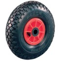 Ruota pneumatica disco plastica mm.260x85 mozzo a rulli ricambio carrelli manuali carichi medi kg.125 terreni irregolari PNR260F