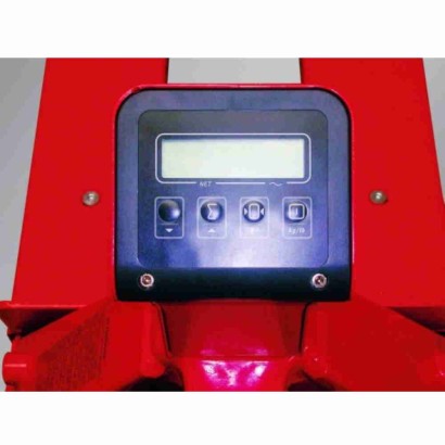 Transpallet pesatore sollevatore idraulico manuale Kg.2000 movimentazione misurazione del peso di bancali e contenitori NL2/PEF