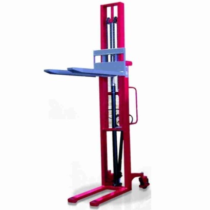 Carrello sollevatore a colonna elevatore alto a grande alzata a trazione e sollevamento manuale kg.1000 h.mm.3000 - mod.N1S300F