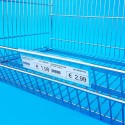 Profilo trasparente porta prezzi codici a barre etichette mm.660 accessorio per cesti espositori base a bocca di lupo E133PPF