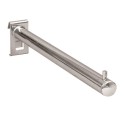 Braccio espositore diritto mm310xØ25 in tubo tondo per espositore a griglia per appendere grucce per arredo negozi vetrine 6042F