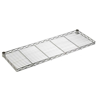 Ripiano aggettante a sbalzo in filo d'acciaio cromato cm.30x60 per composizione libreria scaffale Archimede a parete Half3560F