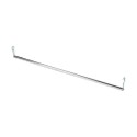 Barra porta abiti cm.60 in tubo acciaio cromato per ripiani Archimede per espositori appendiabiti stender porta grucce A3105600F