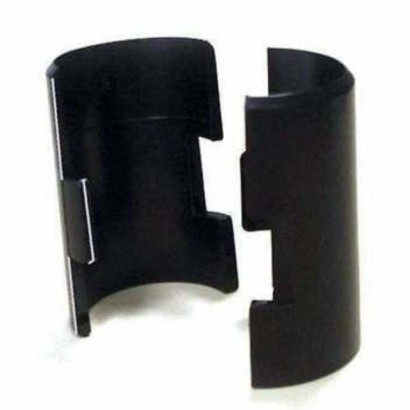 Set 4 coppie di guancette plastica nera di ricambio per fissaggio ripiani ai montanti per scaffali componibili Archimede ABCLIPF