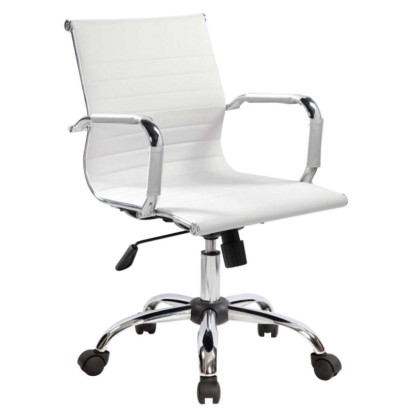 Sedia poltrona direzionale meccanismo oscillante alzata regolabile a gas con ruote braccioli rivestimento PU Dallas HC9814MF