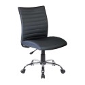 Poltrona sedia operativa ufficio rivestita PU imbottito nero struttura acciaio ruote altezza regolabile San Francisco E8234SKF
