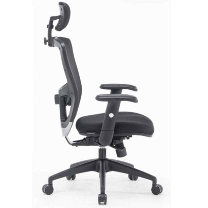 Sedia poltrona direzionale meccanismo syncro alzata regolabile a gas con ruote braccioli rete traspirante Philadelphia H5688KF