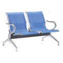 Panca attesa Indoor 2 posti acciaio microforato antiruggine blu gambe acciaio in ospedali aeroporti locali pubblici SJ830B-2F