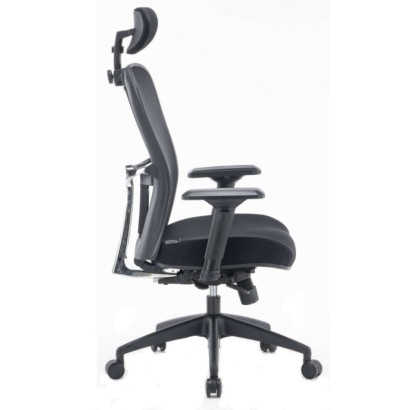 Sedia poltrona direzionale meccanismo syncro alzata regolabile a gas con ruote braccioli rete traspirante Pasadena H5081KF