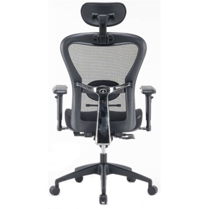 Sedia poltrona direzionale meccanismo syncro alzata regolabile a gas con ruote braccioli rete traspirante Pasadena H5081KF