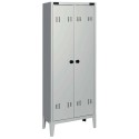 Armadio spogliatoio classico 2 ante in acciaio 2 vani mm.700x470xh.1800 armadietto 2 posti arredo piscine comuni uffici SP-47/2F