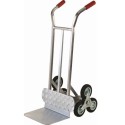 Carrello saliscale in alluminio a sei ruote per scale per portacasse kg.120 per sollevare e scendere merci dai gradini A52CAR4F