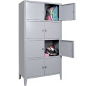 Armadio porta zaini caschi 8 posti cm100x50x200h lucchettabile per palestre scuole banche ospedali musei teatri ARMPZAINI8CF1000