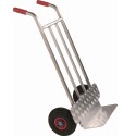 Carrello in alluminio leggero con struttura e pedana larga per trasporto scatole e bagagli ingombranti portata kg.200 - 5F-ALL