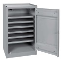 Armadio in ferro a 6 piani con un'anta e serratura cm60x45x100h armadietto porta utensili documenti arredo uffici fabbrica MR60F
