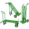 Carrello trasformabile 3 posizioni da 2 a 4 ruote piene portata kg.200/300 per trasporto movimentazione cartoni pacchi Mod.13FP
