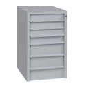 Cassettiera in metallo porta utensili a 6 cassetti con serratura mm.515x625x900h per officine industrie archivi uffici CASSRA60F