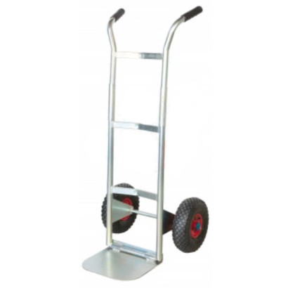 Carrello portapacchi pieghevole zincato ruote pneumatiche