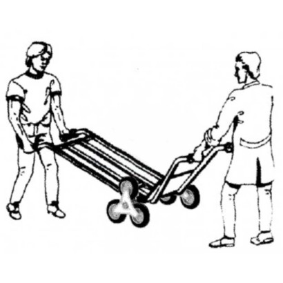 Carrello a barella trasporto e traslochi elettrodomestici per scale strada Kg.250 Mod.5FD