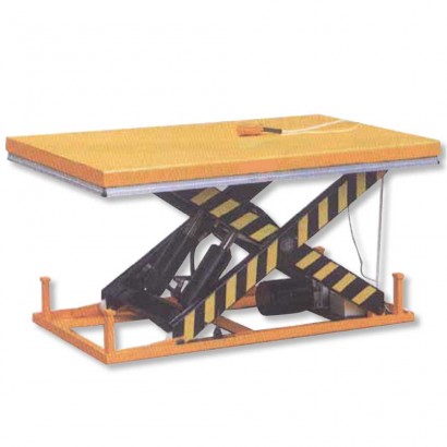 Piattaforma elevatrice elettrica trifase fissa Kg2000 grande piano sollevamento pantografo semplice cm170x100 h.max130 NPF200EHF