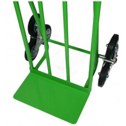 Carrello per scale con maniglione a 6 ruote saliscale scendiscale