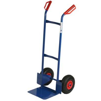 Carrello manuale professionale portacasse portatutto 2 ruote pneumatiche kg.200 trasporto scatole pesanti furgoni azienda HT200F
