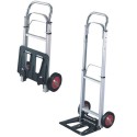 Carrello portapacchi portabagagli pieghevole alluminio acciaio kg90 trasporto scatole valige in uffici magazzini furgoni HT2101F