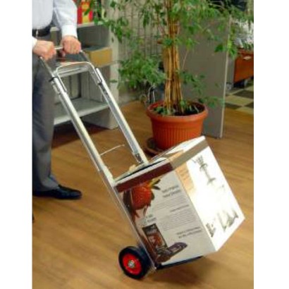 Carrello portapacchi portabagagli pieghevole alluminio trasporto scatole valige in uffici magazzini furgoni