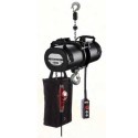Paranco elettrico trifase nero trasportabile catena 1 tiro m.3 portata kg.2000 sollevamento carichi fiere teatri eventi NPAD20F