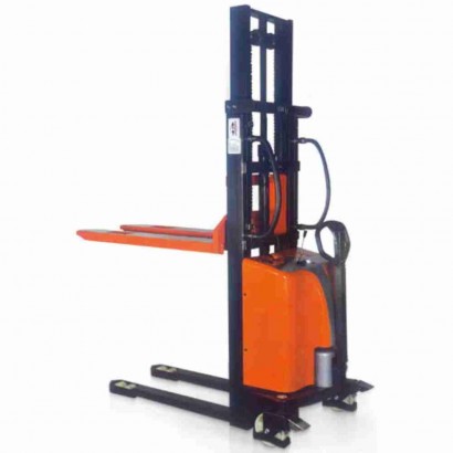 Sollevatore semi-elettrico potente a batteria elevatore mm.3000 Kg.1000 a spinta manuale per logistica camion pallet merci NS30F