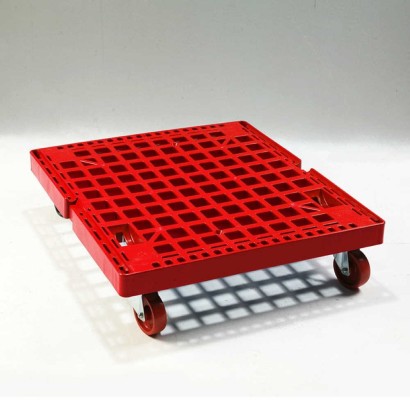 Carrello base in plastica su ruote