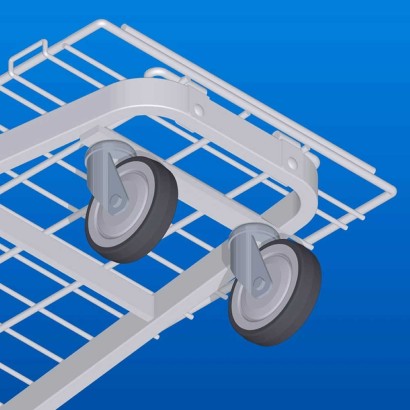Carrello pianetta imbottigliabile pieghevole portapacchi cartoni nei supermercati