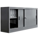 Armadio sopralzo smontabile ante scorrevoli ferro serratura mm1200x450x1000h 1 piano portadocumenti arredo uffici SPR12SMON-509F