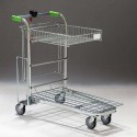 Carrello pianetta brico garden imbottigliabile con cesto ribaltabile e supporto laterale porta assi manico pieghevole 0223000C8F