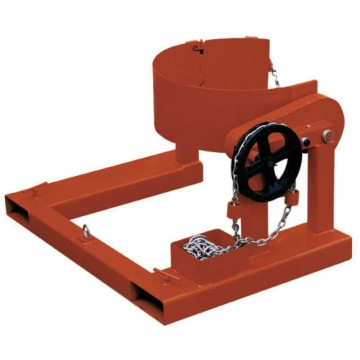 Porta fusti regolabile in metallo per movimentazione sollevamento rotazione fusti per forche muletti ed elevatori Mod.NHK285AF