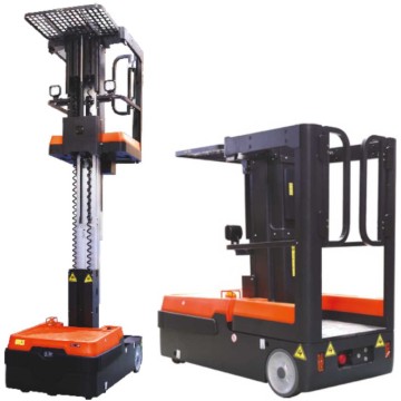 Piattaforma elevatrice order picker stoccatore commissionatore verticale elettrico motorizzato stockcpicker sollevatore NOPH01EF