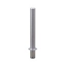 Paletto dissuasore inox satinato da incasso h.1000mm diam.102mm anti-sosta anti-parcheggio controllo delimitare aree P10H100INTF