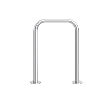 Archetto dissuasore inox satinato a tasselli h.1000x600mm antisosta antiparcheggio controllo accessi delimita aree ARC100X60TASF