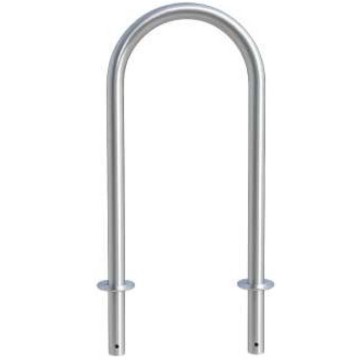 Archetto dissuasore tondo inox satinato da interrare h.1000x480mm. antisosta antiparcheggio controllo accessi ARC100X46RDINTF