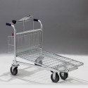 Carrello cash&carry pianale C+C imbottigliabile manico pieghevole 4 ruote Kg.600 per grossmarket trasporto cartoni 0203000E1F