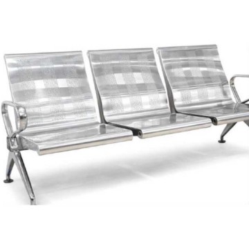 Panca per sale d'attesa 3 posti acciaio inox microforato cm.175x65xh.76 panchina arredo ospedali aeroporti studi medici C3013-3F