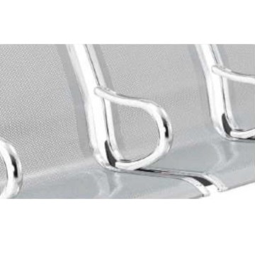 Bracciolo intermedio finitura cromata opzionale per panche SJ820F SJ830F SJ840F arredo sale attesa ospedali aeroporti SJ8ARM-MF