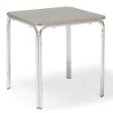 Tavolo bar quadrato cm70x70xh72 tavolino alluminio e acciaio inox waterproof per esterni per arredo ristoranti giardini 401700SF